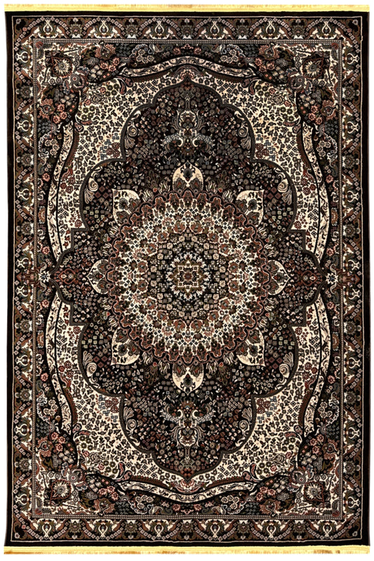 Cocoa Charm A Rich Chocolate Traditional Rug