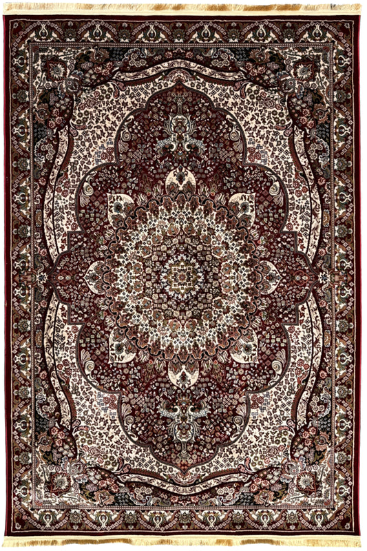 Burgundy Tapestry A Classic Traditional Rug