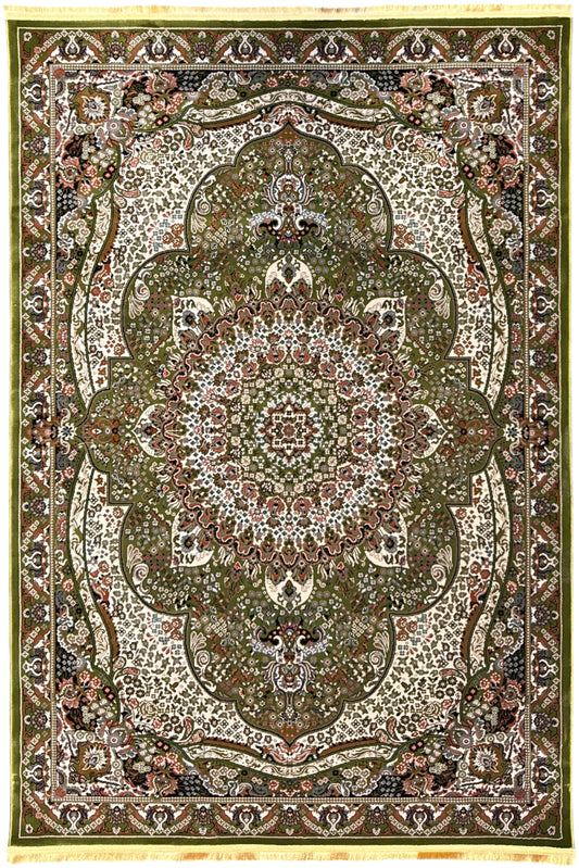 Emerald Heritage A Verdant Traditional Rug