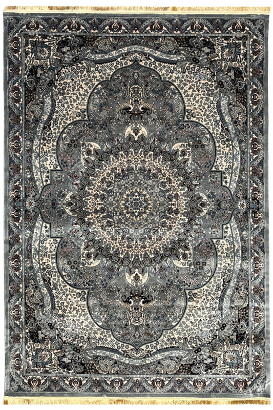 Slate Heritage A Classic Grey Traditional Rug