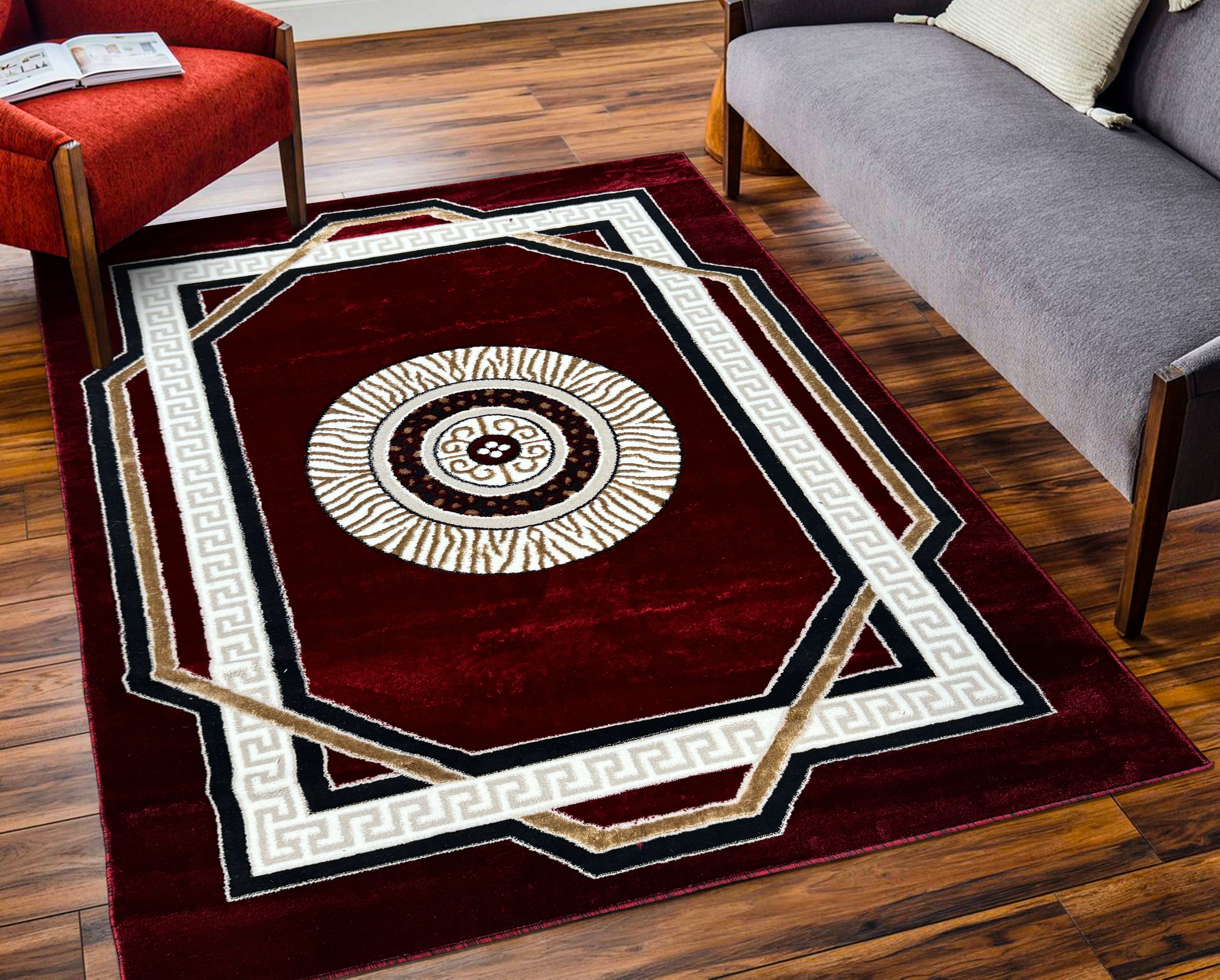 Versac Burgundy Elegance Rug