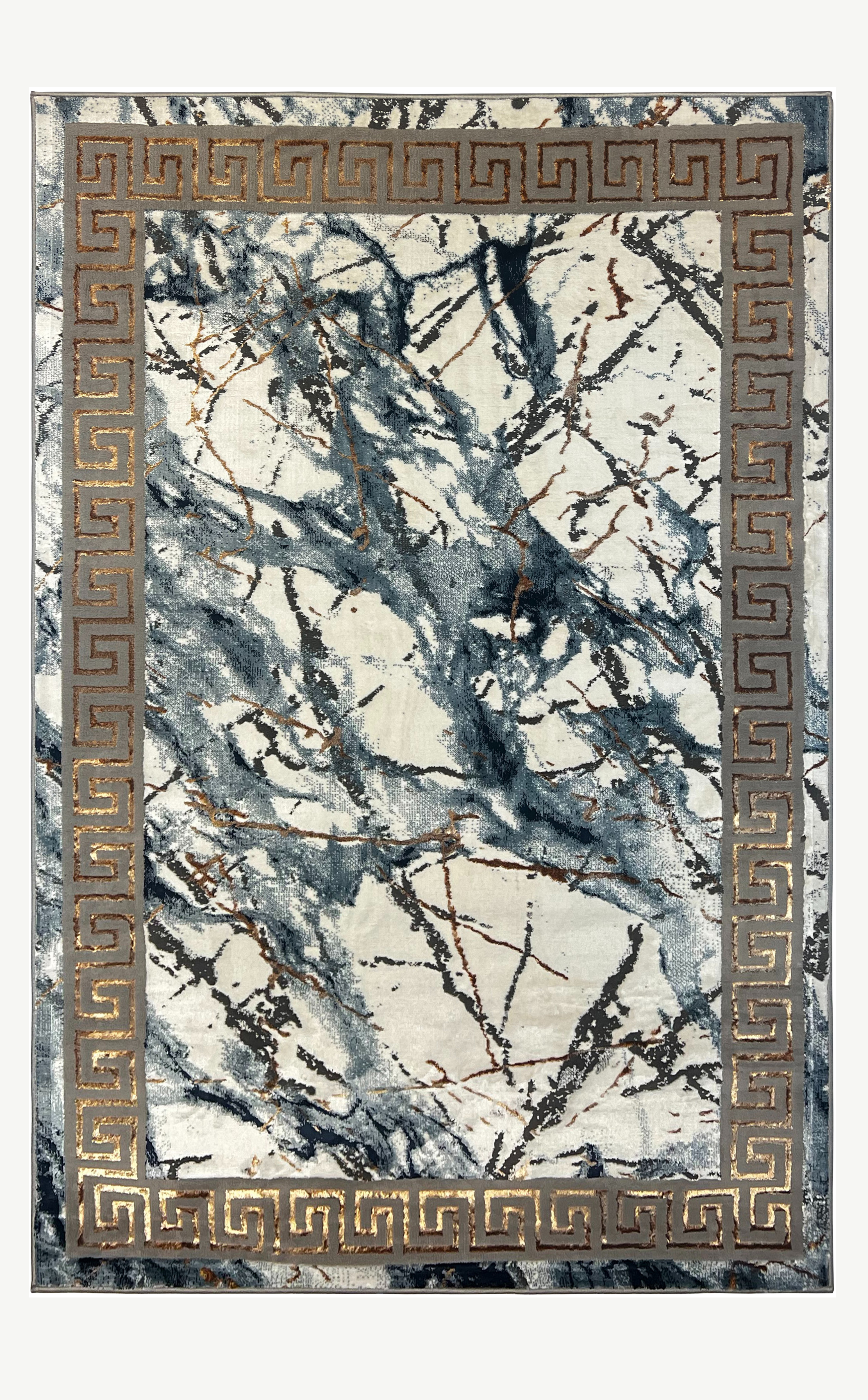 Blue Noir Marble Masterpiece