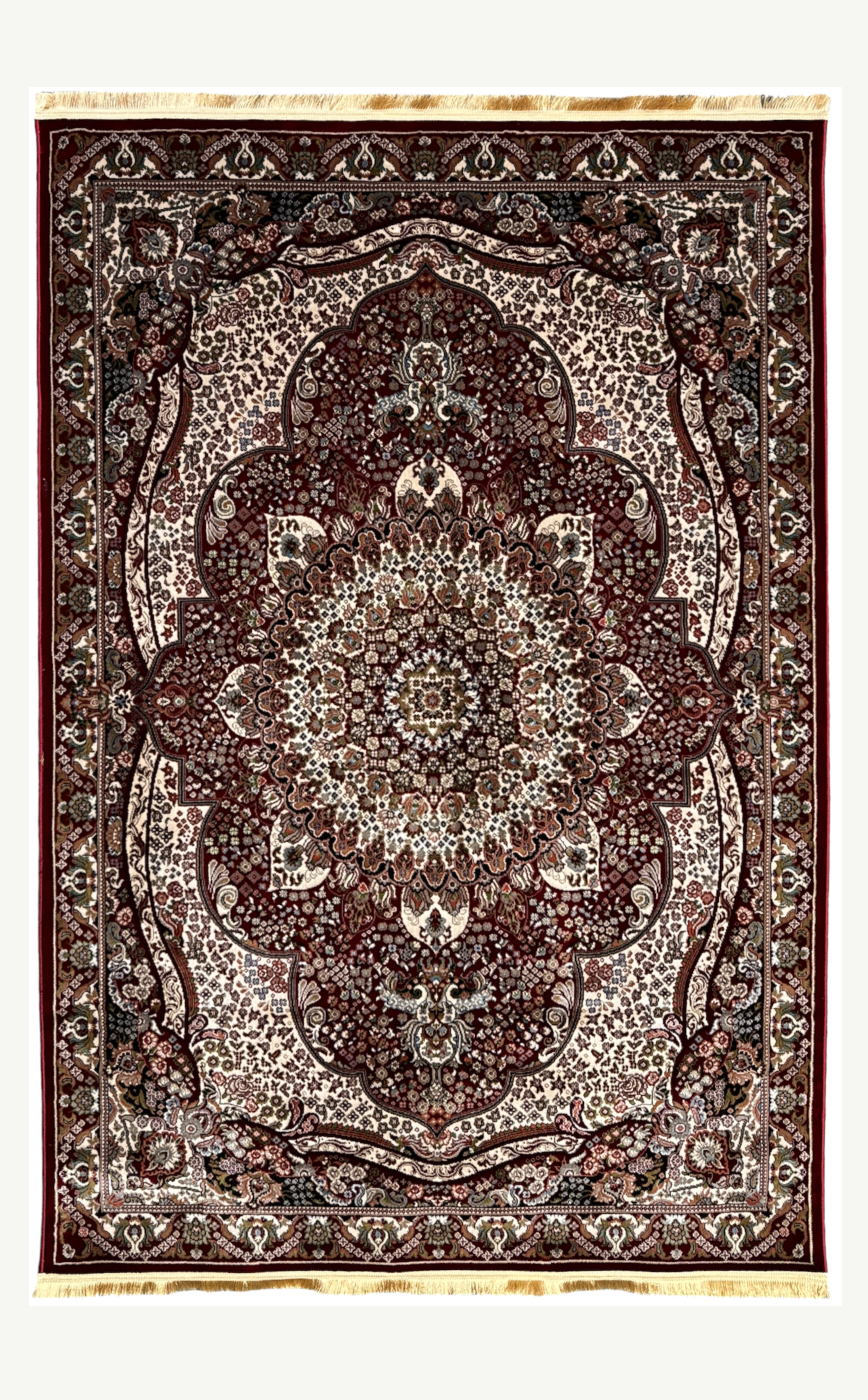 Burgundy Tapestry A Classic Traditional Rug